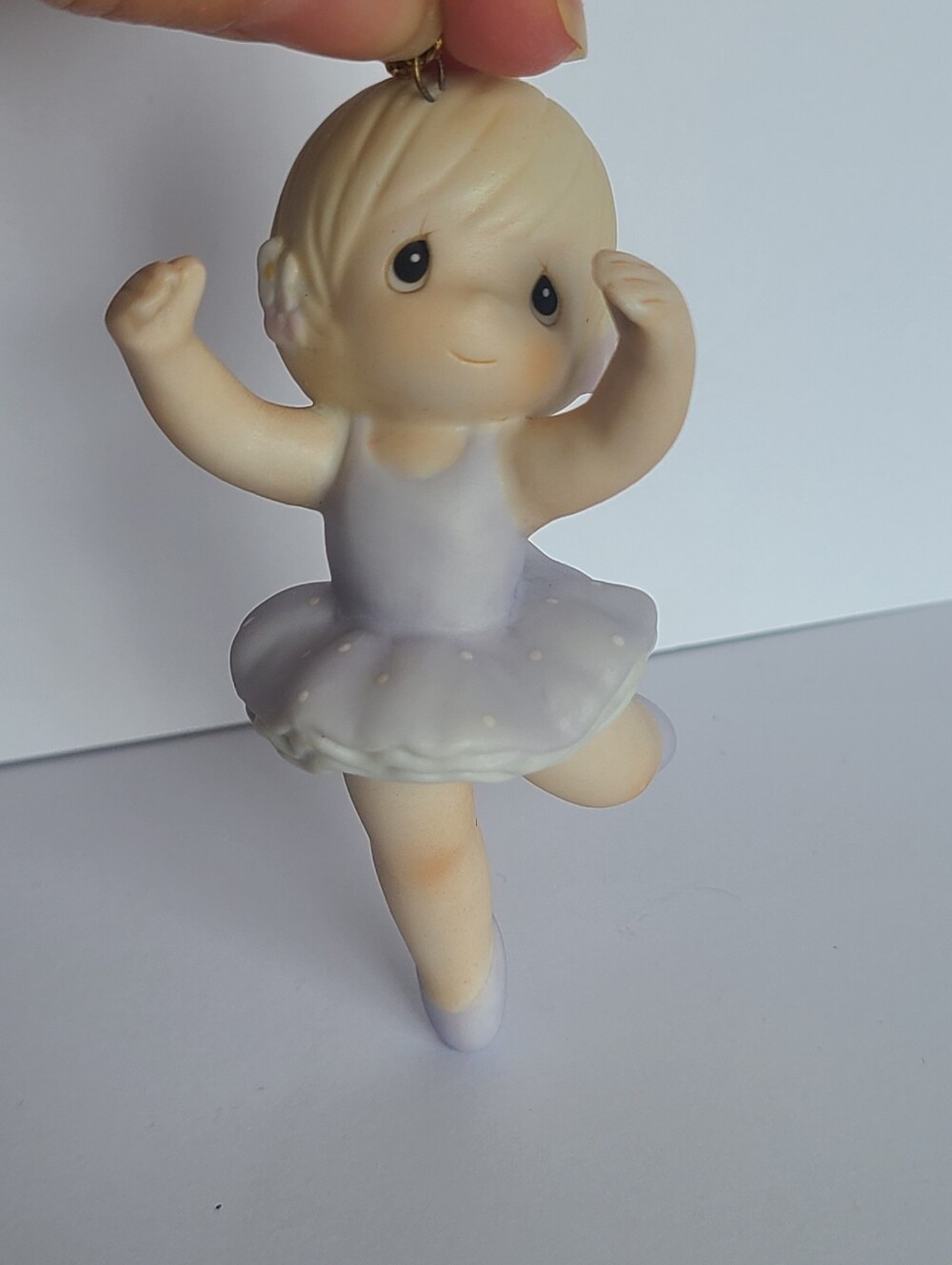 Vintage Precious Moments Ballerina Girl Porcelain Collectible Figurine Ornament